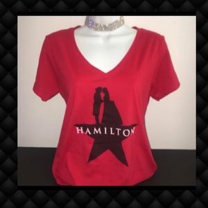 Hamilton Tops - Hamilton V Neck Women’s Tshirt L Hamilton Tops - Hamilton V Neck Women’s Tshirt L